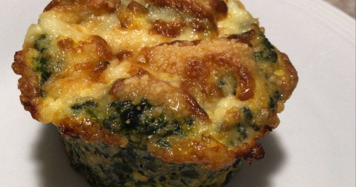 Muffins de Espinaca y Queso SIN HARINA, SIN SAL Receta de MelArroyo