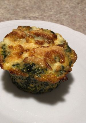 Una foto de Muffins de Espinaca y Queso SIN HARINA, SIN SAL