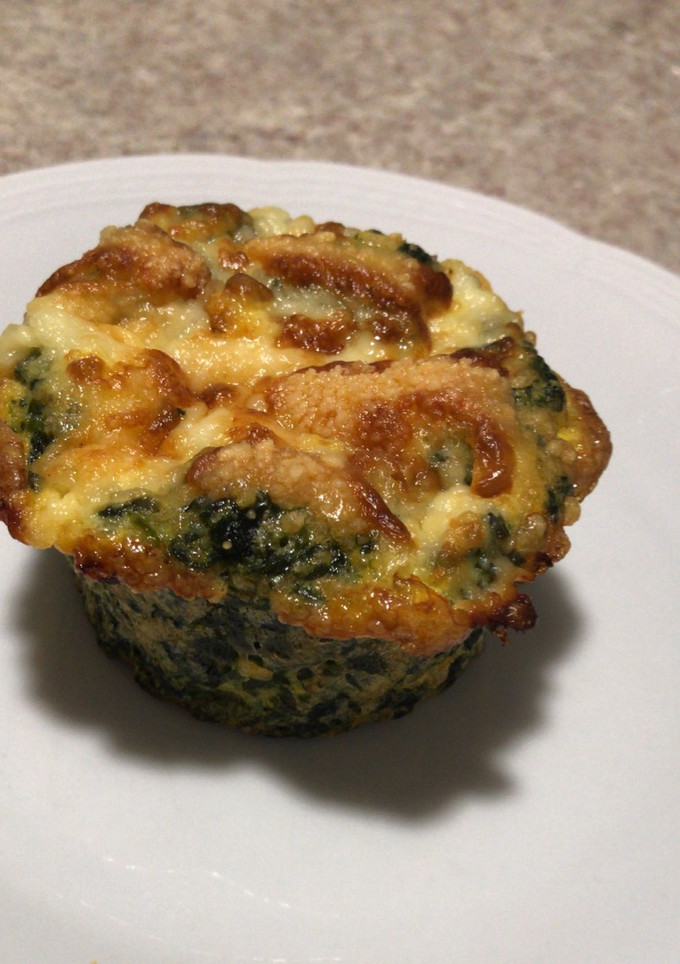 Una foto de Muffins de Espinaca y Queso SIN HARINA, SIN SAL