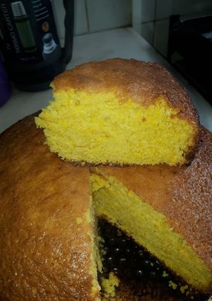 Una foto de Torta de naranja o mandarina, en licuadora