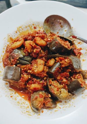 Foto resep Terong balado + udang frozen