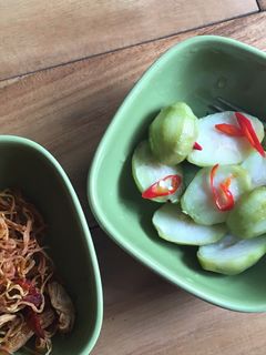 Hình của món Cóc ngâm muối đường.