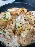 Filetes de pavo con albahaca y limón ￼