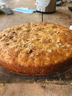 Una foto de Torta de zanahoria con plátano maduro