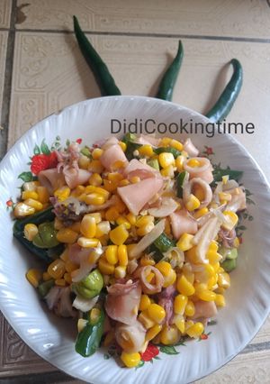 Foto resep Tumis Cumi Asin Jagung Manis