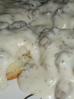 A picture of Sausage Gravy.