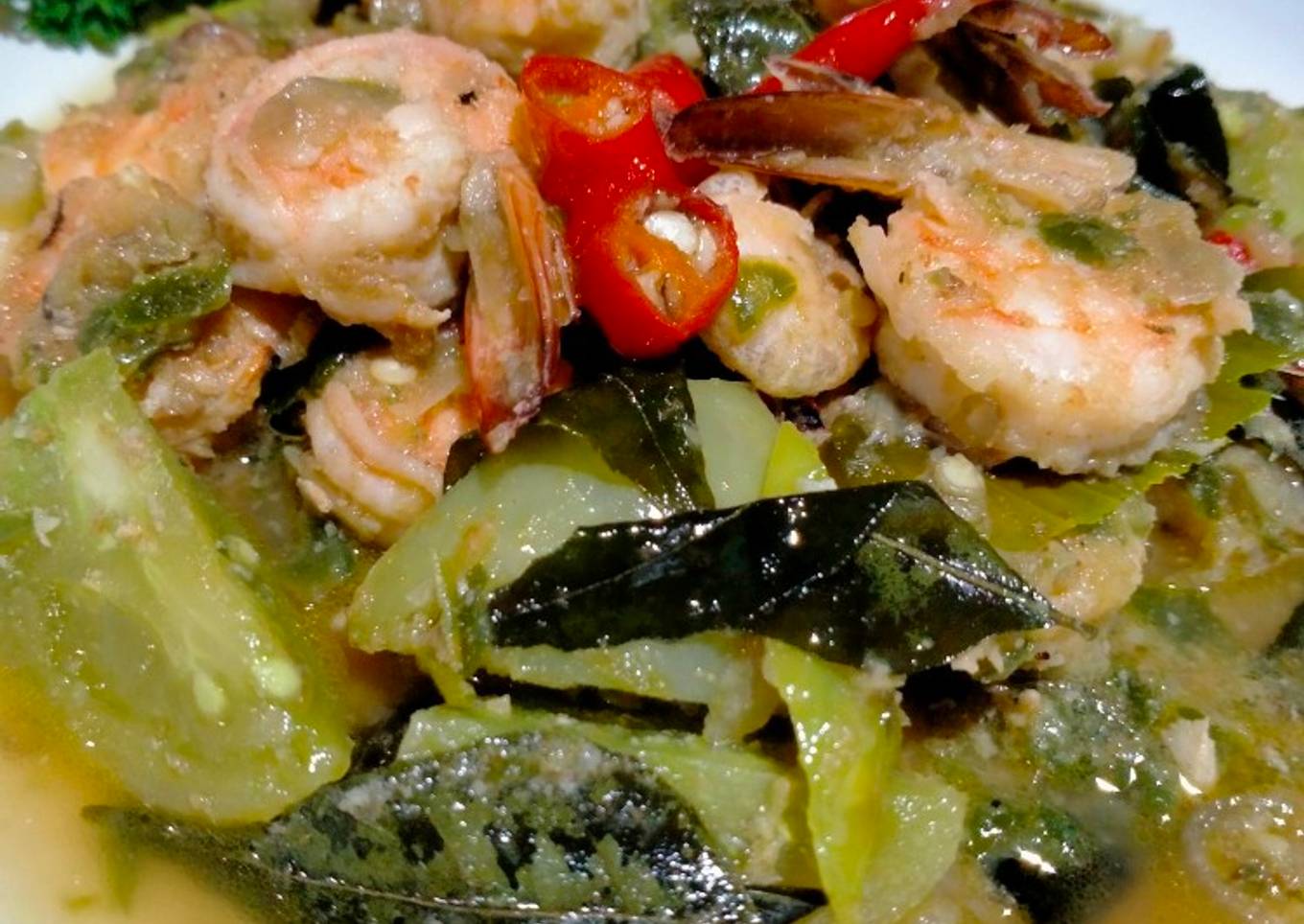 Tumis Udang Bumbu Hijau