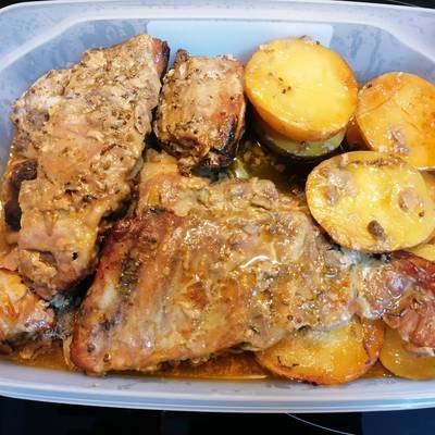 Costillas de cerdo asadas en Crockpot a baja temperatura Receta de katia  sanchez- Cookpad