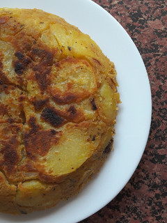 Una foto de Tortilla de patatas vegana
