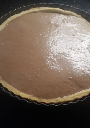 Une photo de Tarte banane chocolat noix de coco