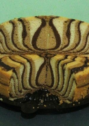 Foto resep Bolu macan (Tiger cake 🐯)