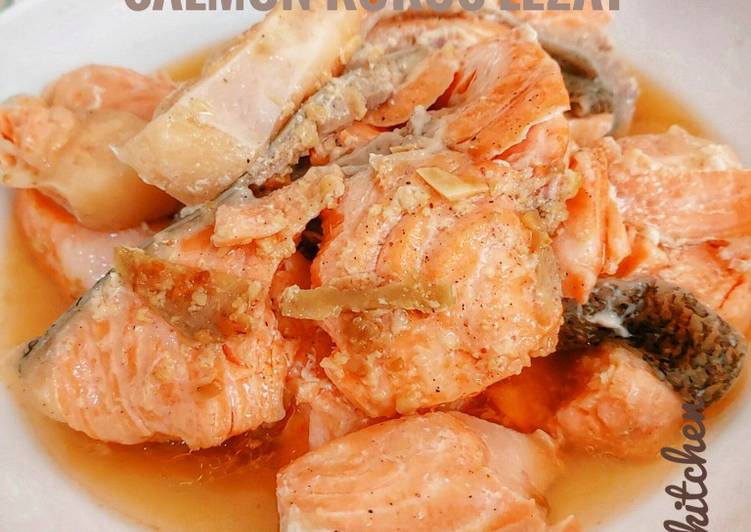 Resep Salmon kukus lezat Lezat