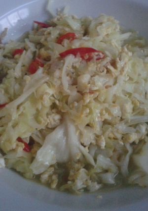 Foto resep Tumis kol telur