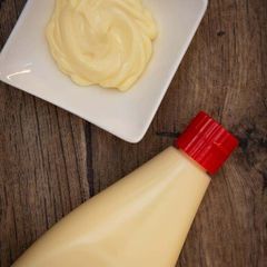 A picture of Homemade mayonnaise.