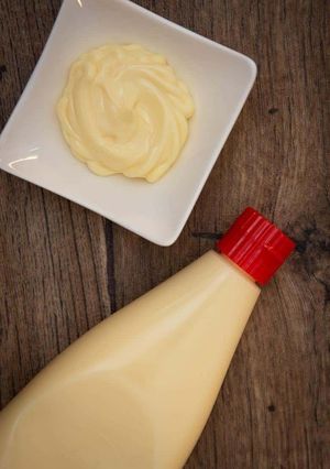 A picture of Homemade mayonnaise.