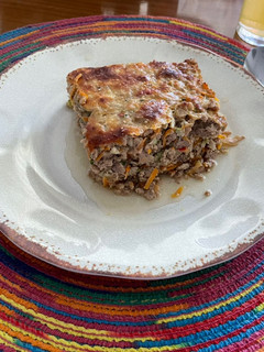 Una foto de Budin de carne con verduras