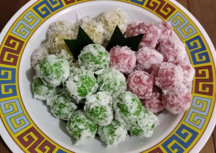 Klepon singkong pelangi