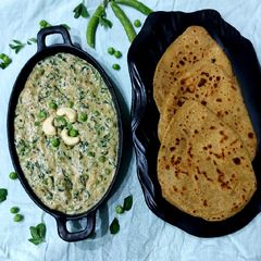 Methi Mutter Malai A picture of Methi Mutter Malai.
