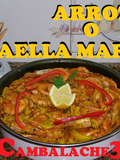 Una foto de Arroz o paella marinera (¡¡No busques más!! Aquí aprenderás a elaborar una auténtica paella)