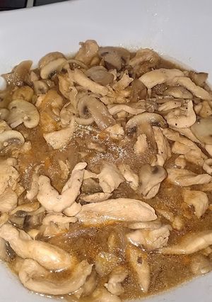 Foto resep Ayam Jamur Kancing Teriyaki