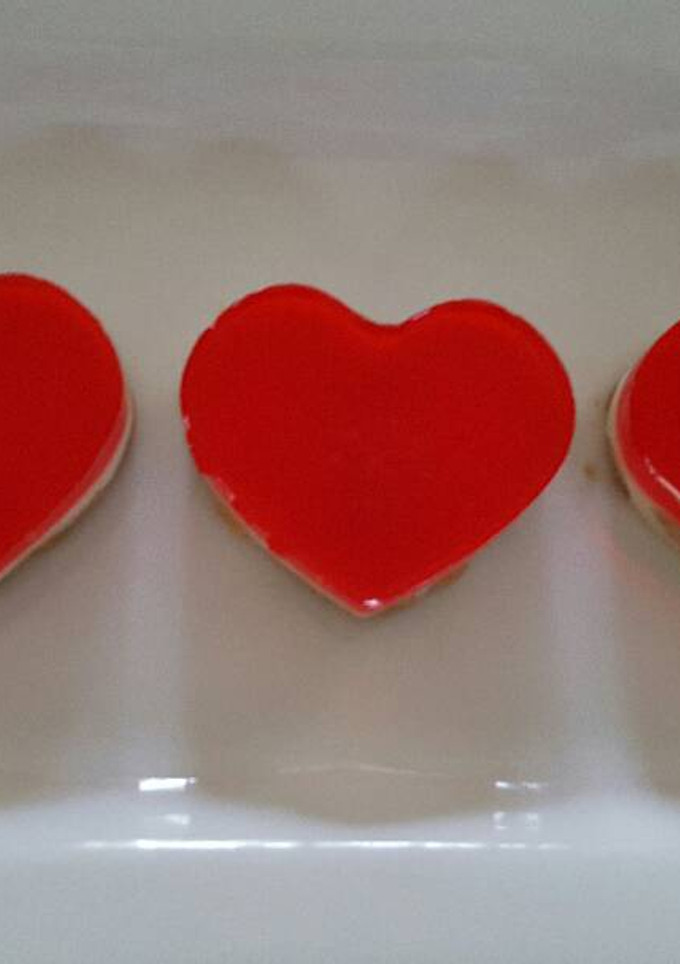 Una foto de Corazones de gelatina