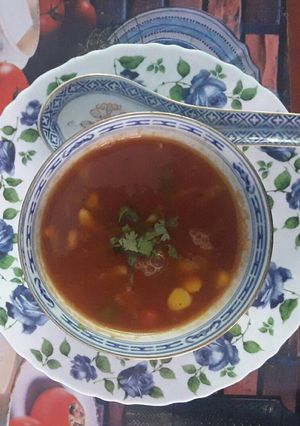 A picture of Tomato soup.