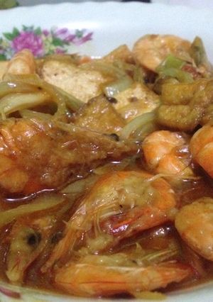 Foto resep Udang Tahu Saus Tiram