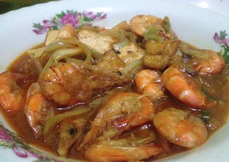 Udang Tahu Saus Tiram