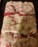 Pizza con vienesas