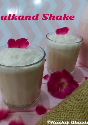 A picture of Gulkand MilkShake.