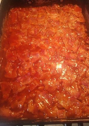 A picture of My Family's Traditional Baked Beans.
