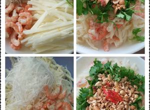 Hình của món Nộm củ đậu tôm dừa.