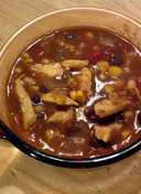 Nate's Oh so easy 3 bean chicken chili