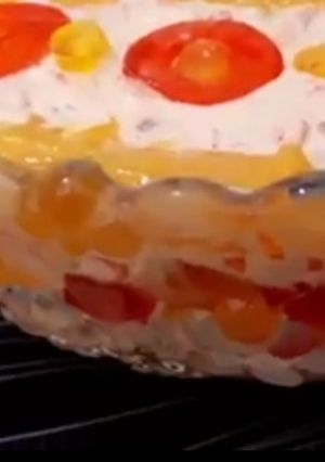 A picture of Fruity vanilla custard.