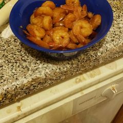 A picture of Honey garlic shrimp.