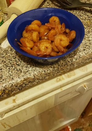 A picture of Honey garlic shrimp.