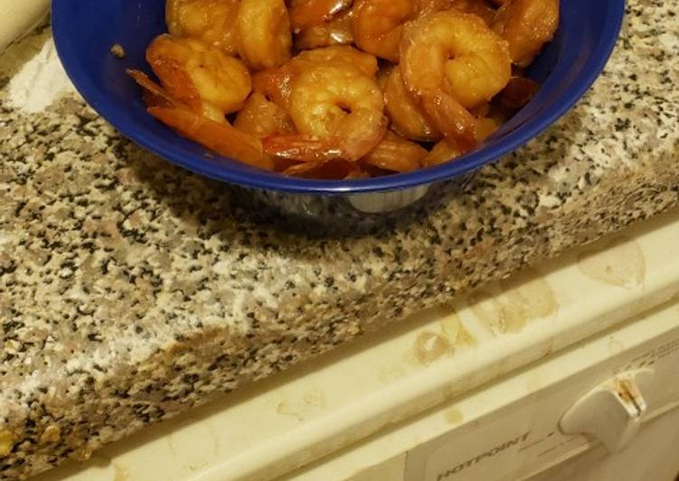 Honey garlic shrimp