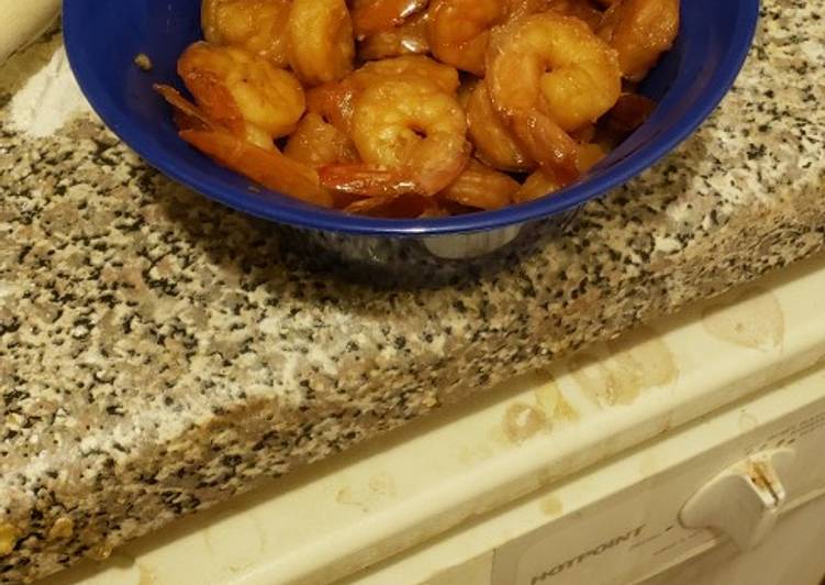 Steps to Prepare Favorite Honey garlic shrimp