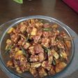 Teri sambel tempe dan kentang