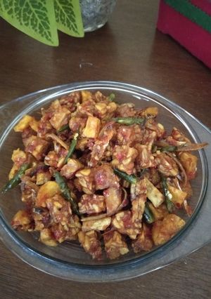 Foto resep Teri sambel tempe dan kentang