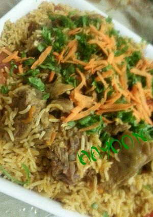 صورة لوصفة بخاري اللحم 🍖🍜
