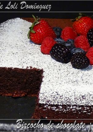 Una foto de Bizcocho de chocolate sin gluten