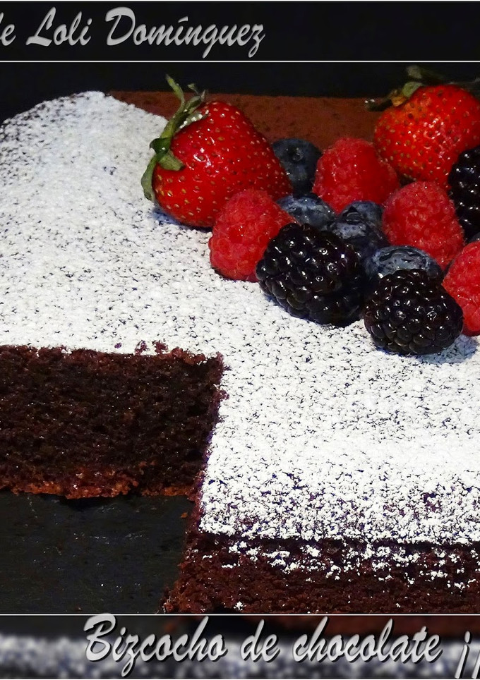 Una foto de Bizcocho de chocolate sin gluten