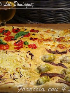 Una foto de Focaccia con 4 sabores