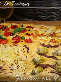 Una foto de Focaccia con 4 sabores