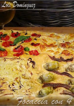 Una foto de Focaccia con 4 sabores