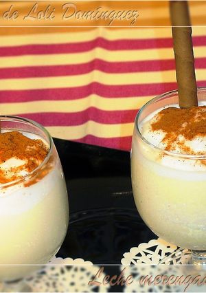 Una foto de Leche merengada helada