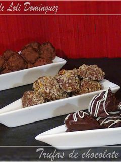 Una foto de Trufas de chocolate con licor