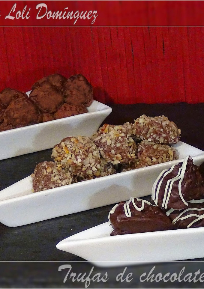 Una foto de Trufas de chocolate con licor