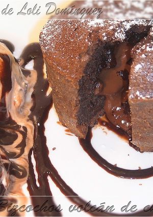 Una foto de Bizcocho volcán de chocolate